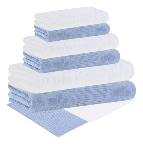 Jogo Banho Exclusivo 8 Pçs Toalhas Lollipop Buddemeyer