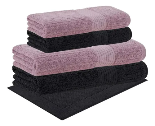 Jogo De Banho 6 Pçs Lollipop Toalhas 100% Algodão Buddemeyer