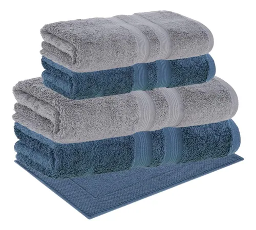 Jogo De Banho 5 Pçs Algodão Egípcio Buddemeyer Oportunidade