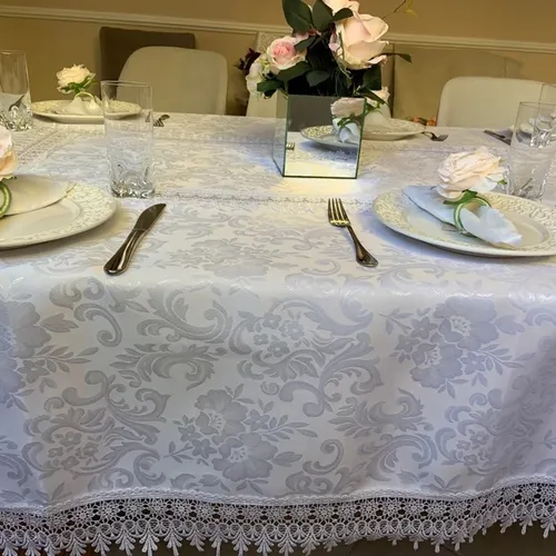 Toalha De Mesa Guipir Elegante Classic 1.70x2.20m Argivai